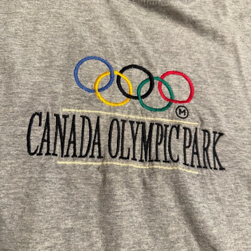 Vintage 90s Canada Olympic Park Embroidered Olympic Rings Retro Shirt Sz.XXL - Picture 4 of 8